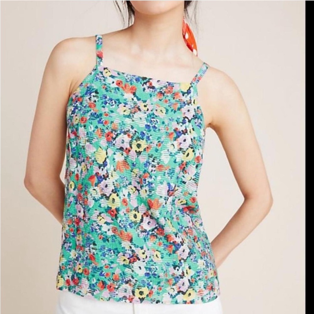 Anthropologie  Maeve Multicolor Floral‎ tank size 2